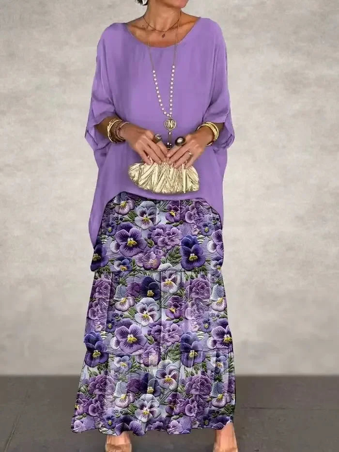 Rosina | Elegant O-Neck Ruffle Dress