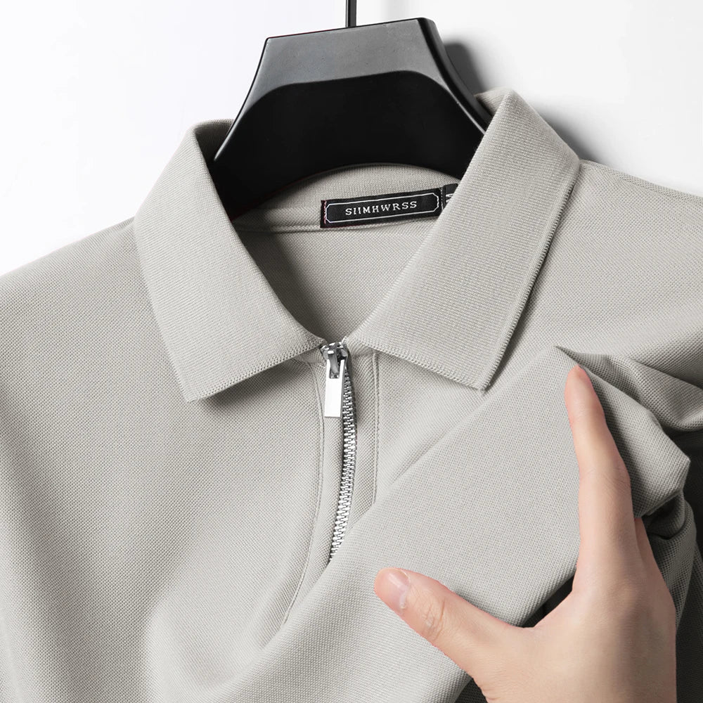 Roland | Breathable Polo with Zipper