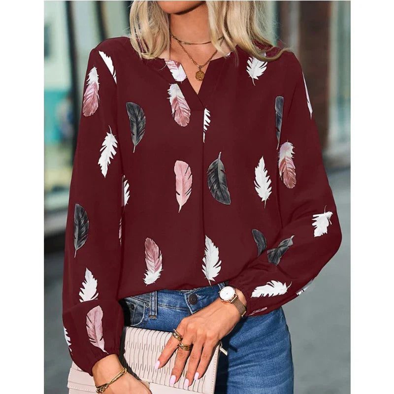 Maureen | Feather Detail Blouse
