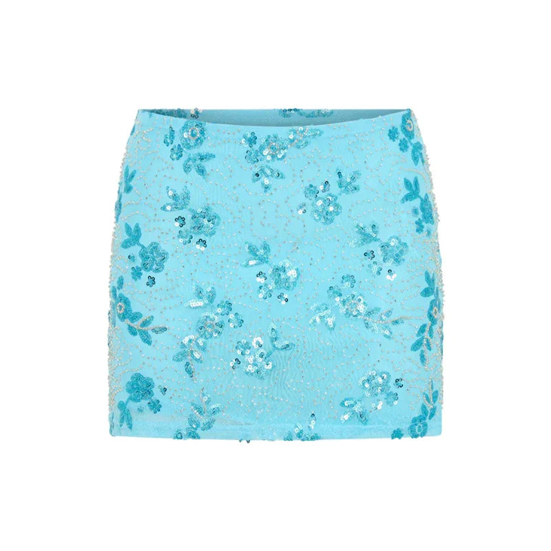 Ethel | Sequin Starfish Skirt Set
