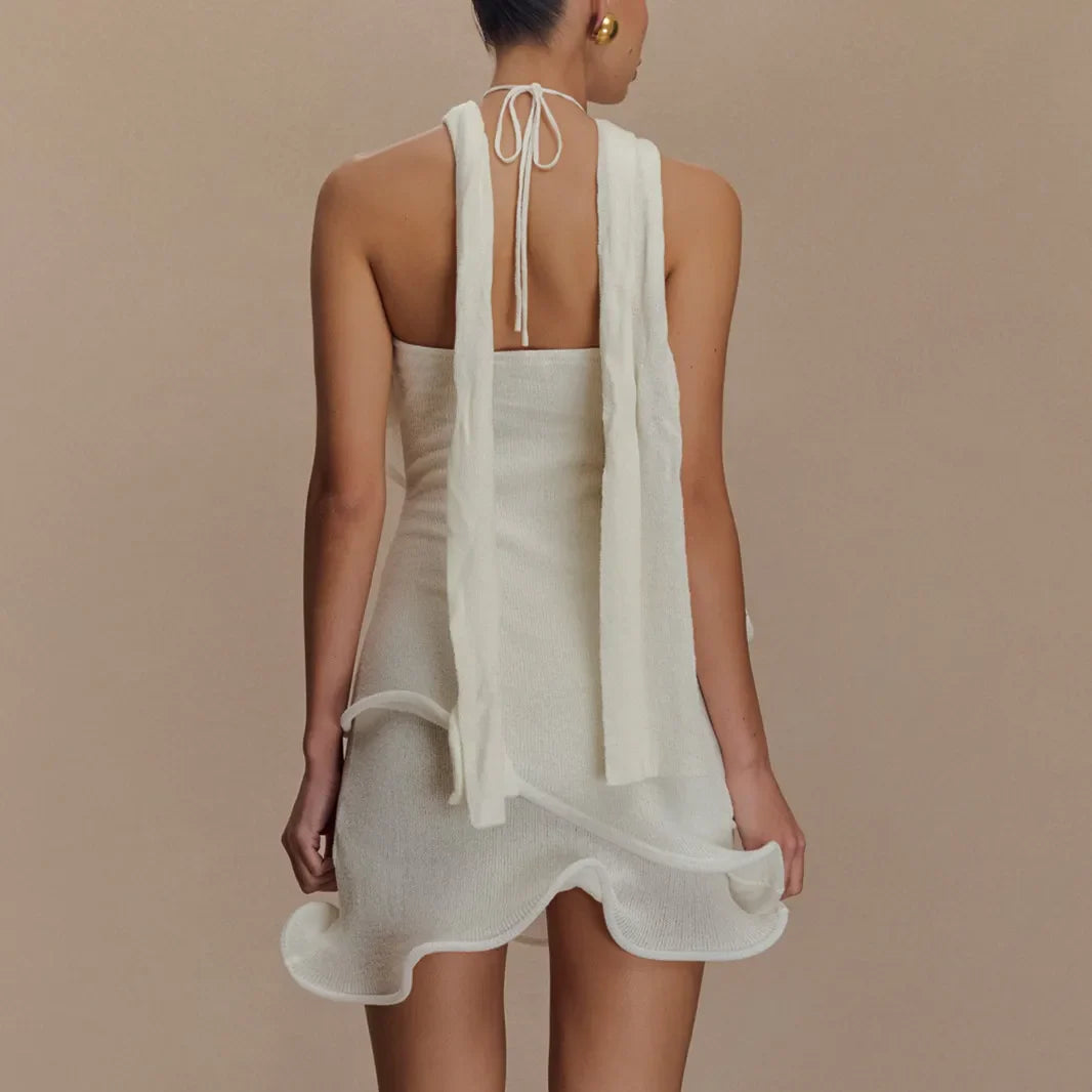 Geraldine | Halter Mini Dress