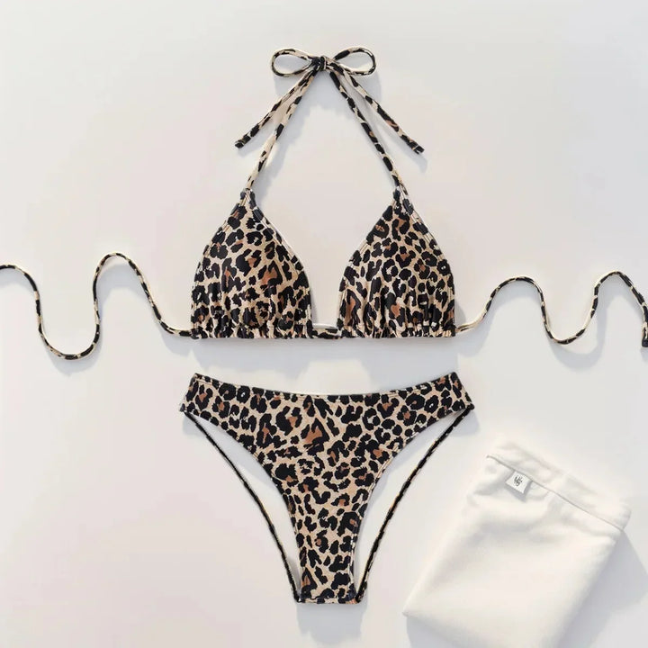 Bestie | Bikini Set with Leopard Print
