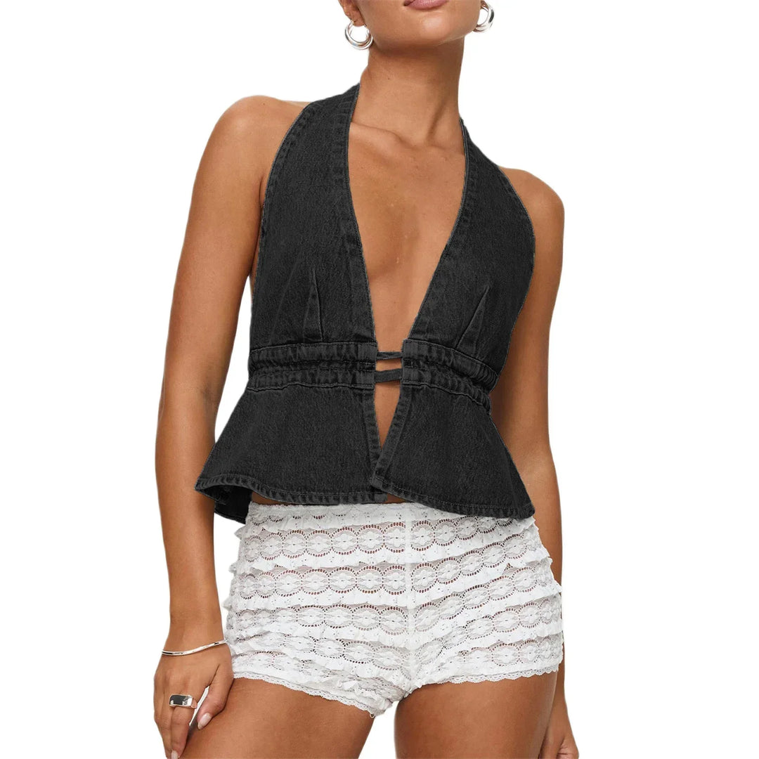Althea | Tie Back Halter Top