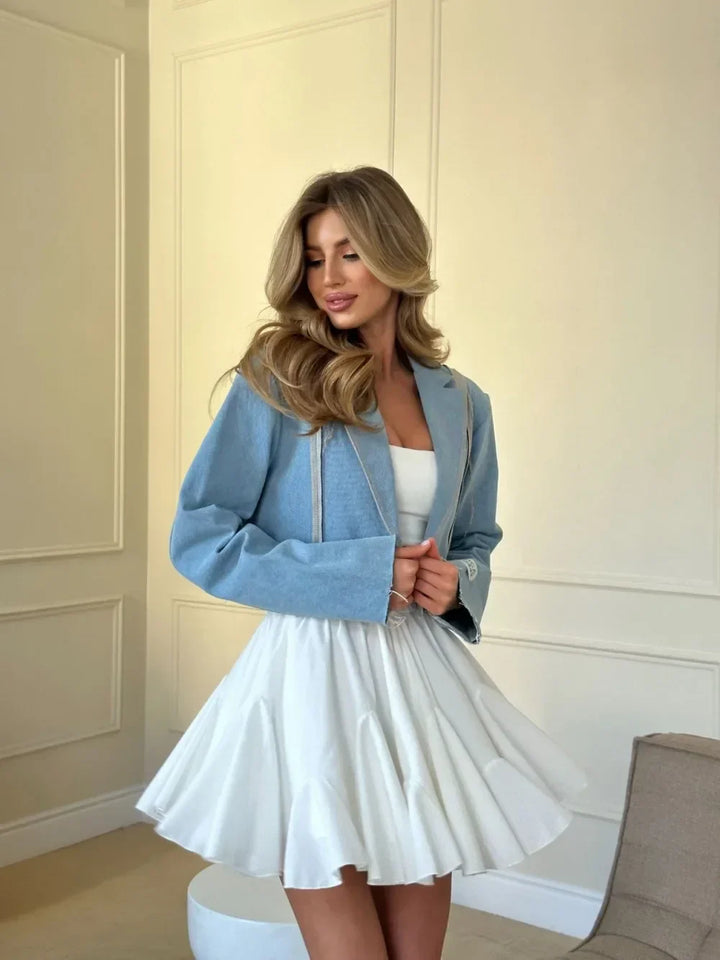 Maja | Pleated High Waist Mini Skirt