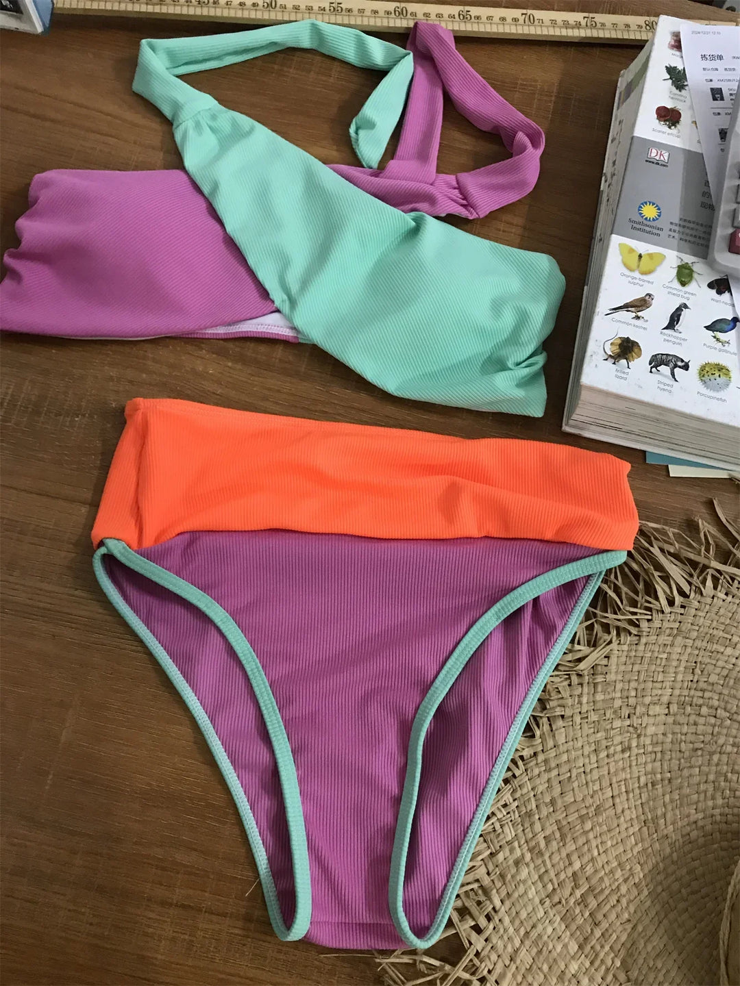 Shelby | Ribbed Cross Bikini Set