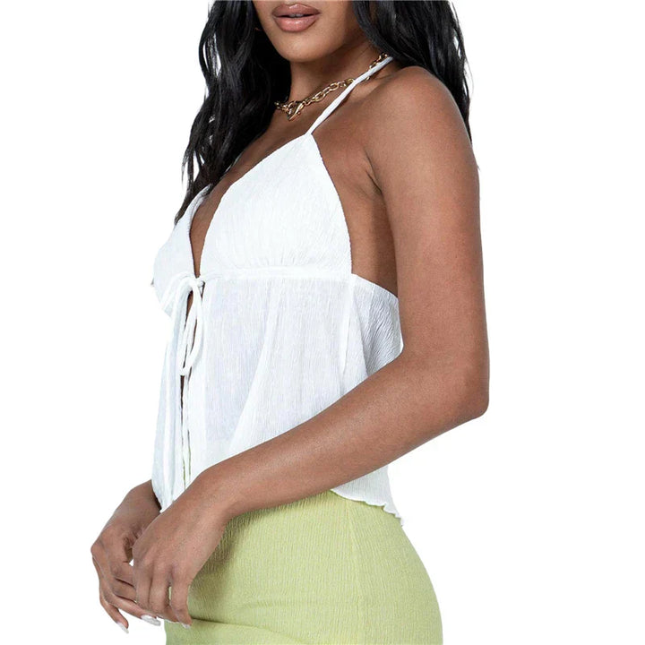 Irish | Open-Front Halter Top