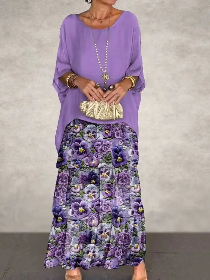 Rosina | Elegant O-Neck Ruffle Dress