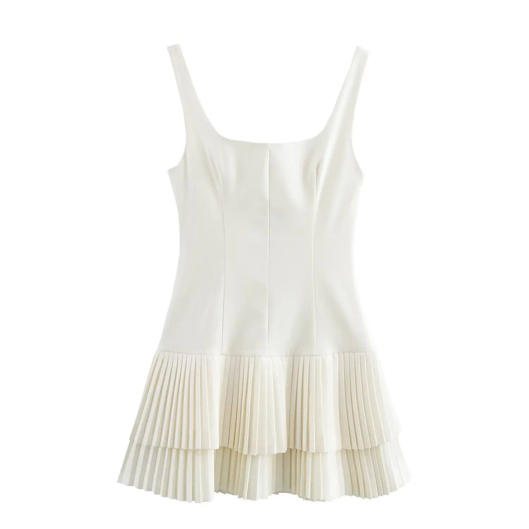 Dania | Elegant Square Neck Mini Dress