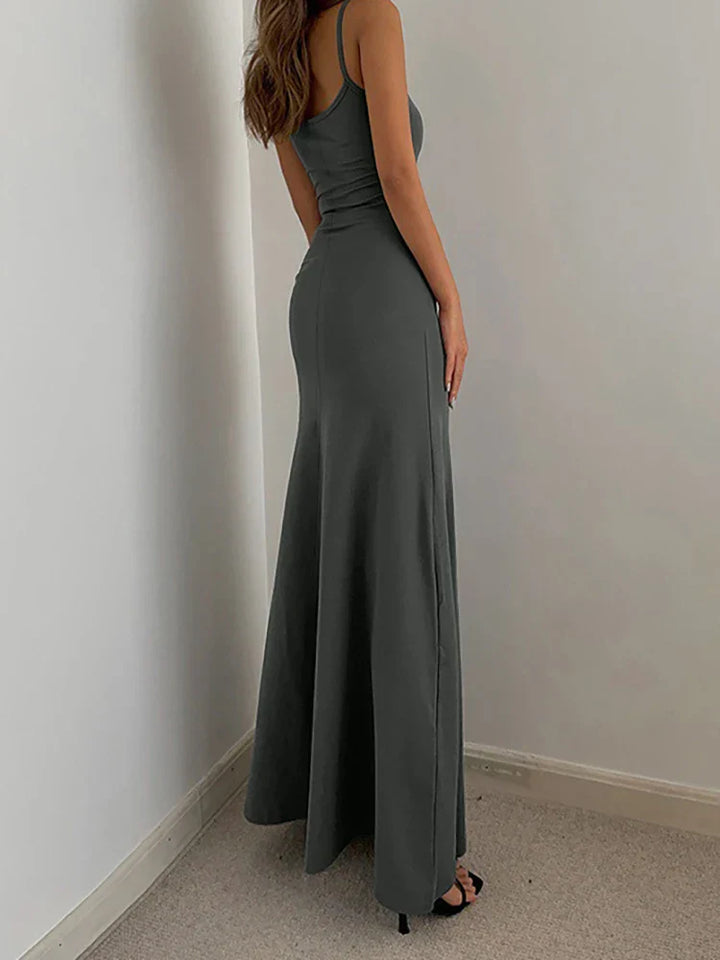Chloe | Sleek Spaghetti Maxi Dress