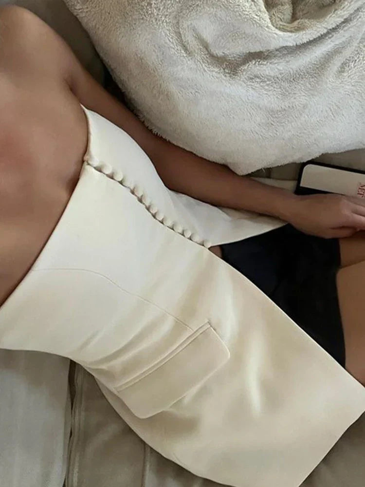 Claudia | Strapless Flap Top