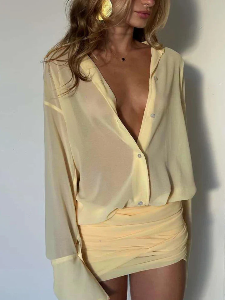 Amali | Chic Layered Waist Blouse