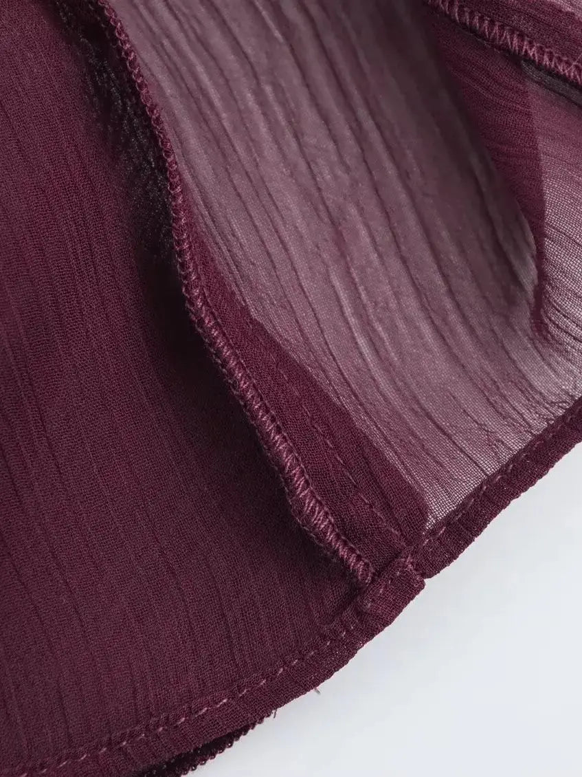 Jacklyn | Elegant V-Neck Tiered Blouse