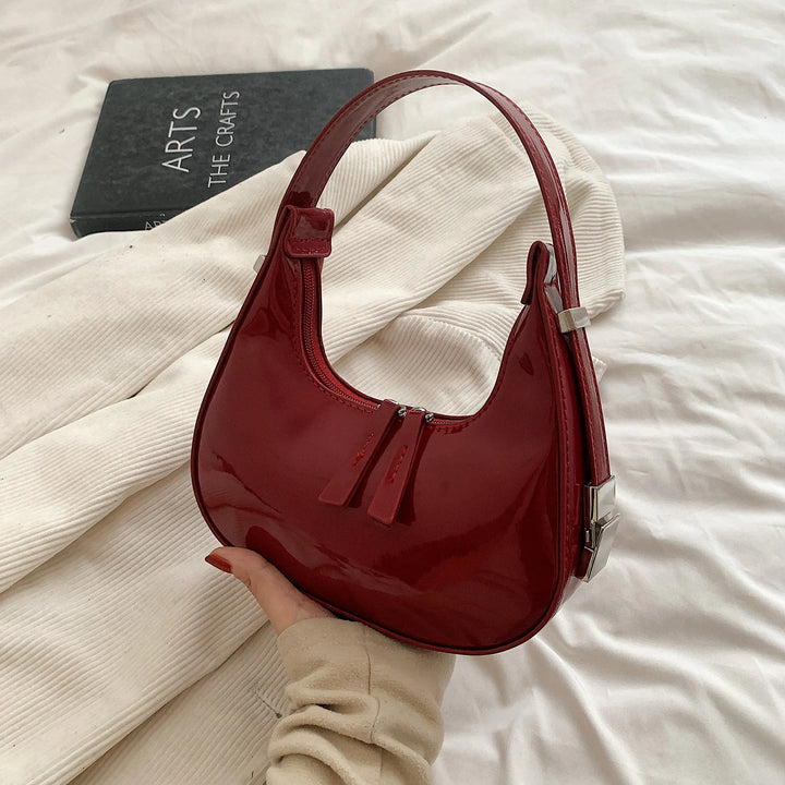 Danica | Red Glossy Shoulder Bag