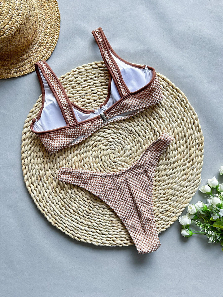 Carmela | Checkered Bikini Set