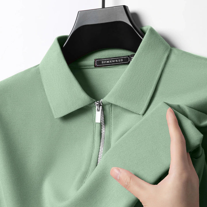 Roland | Breathable Polo with Zipper