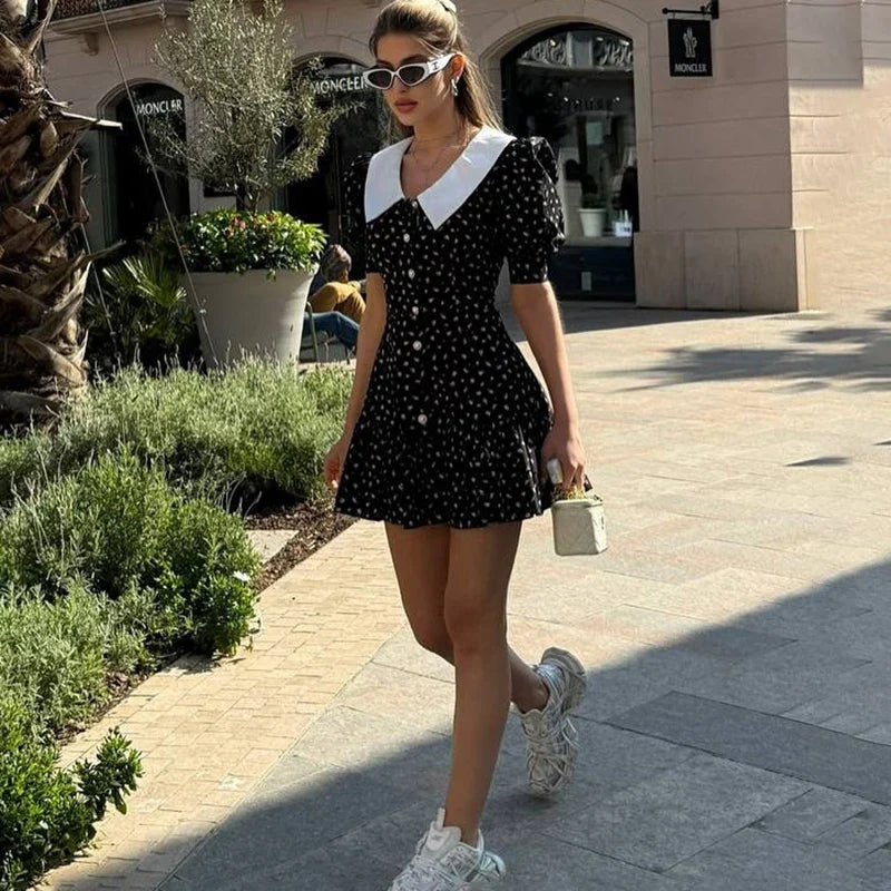 Elodie | Elegant Puff Sleeve Mini Dress