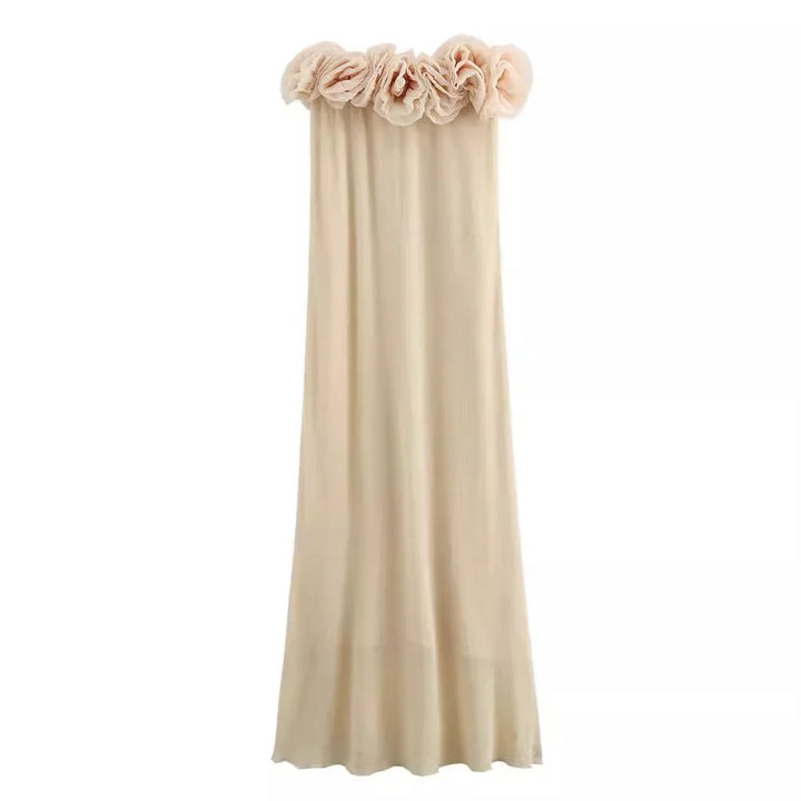 Venice | Elegant Flower Strapless Dress