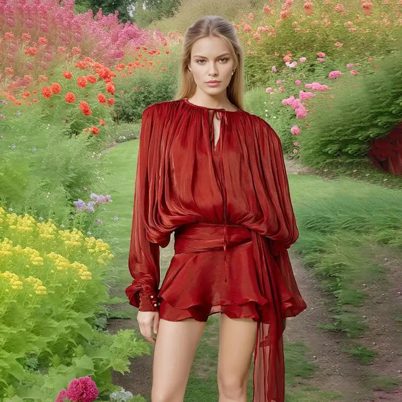 Esther | Stylish Mini Dress with Sleeves