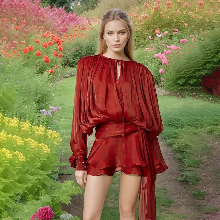 Esther | Stylish Mini Dress with Sleeves