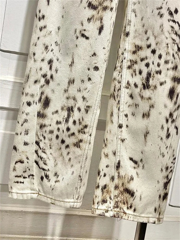 Fina | Bold Animal Print Jeans