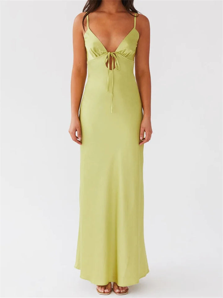 Daphne | Chic Strap Tie-Front Dress