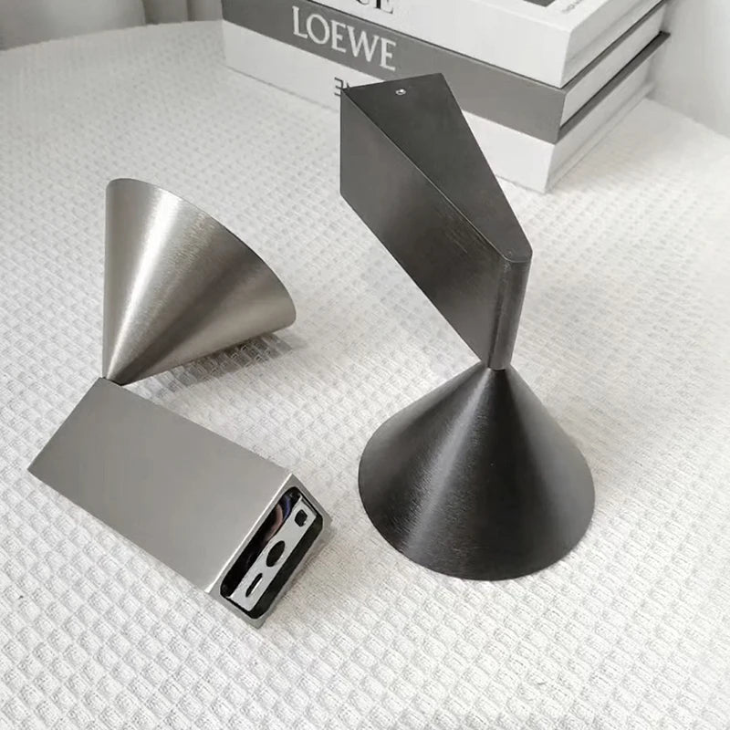 Modern Brushed Aluminum Cone Wall Lamp