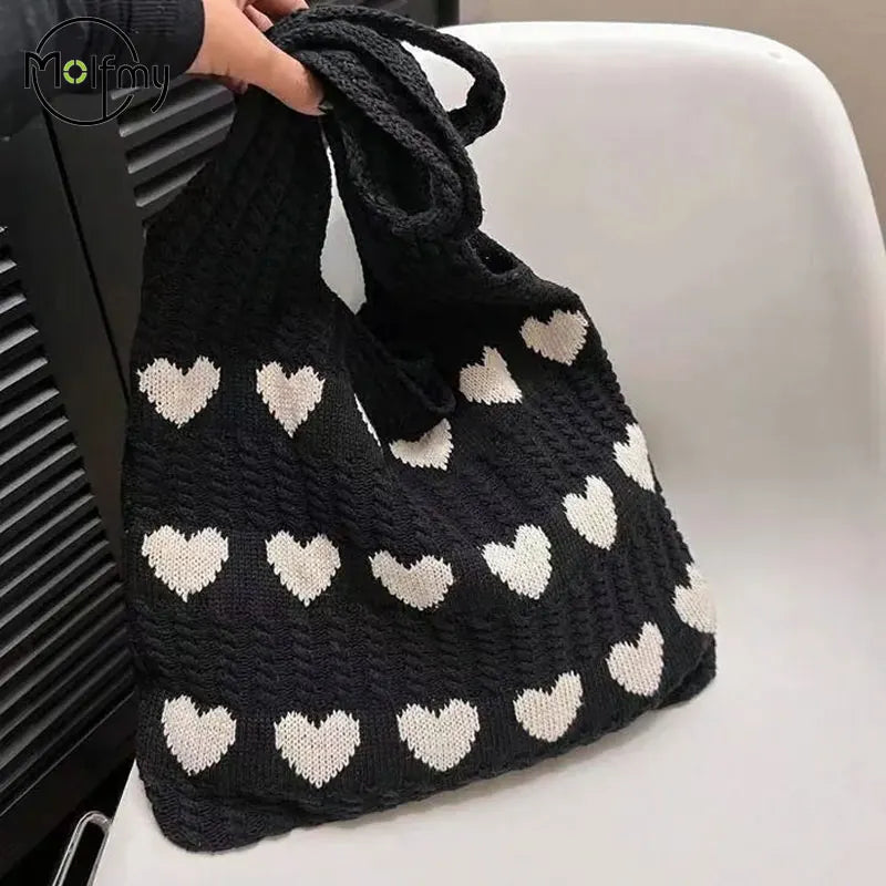 Amara | Heart Print Bag