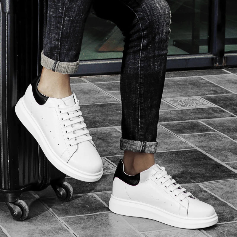 Clifford | Height Enhancing White Sneakers