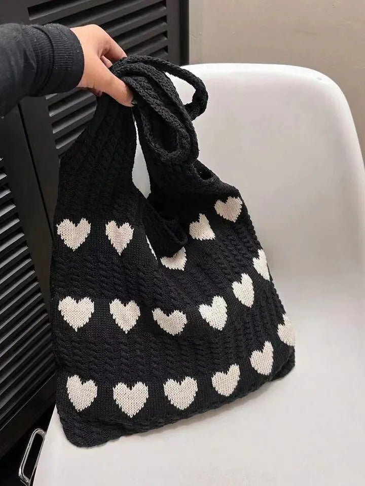 Amara | Heart Print Bag