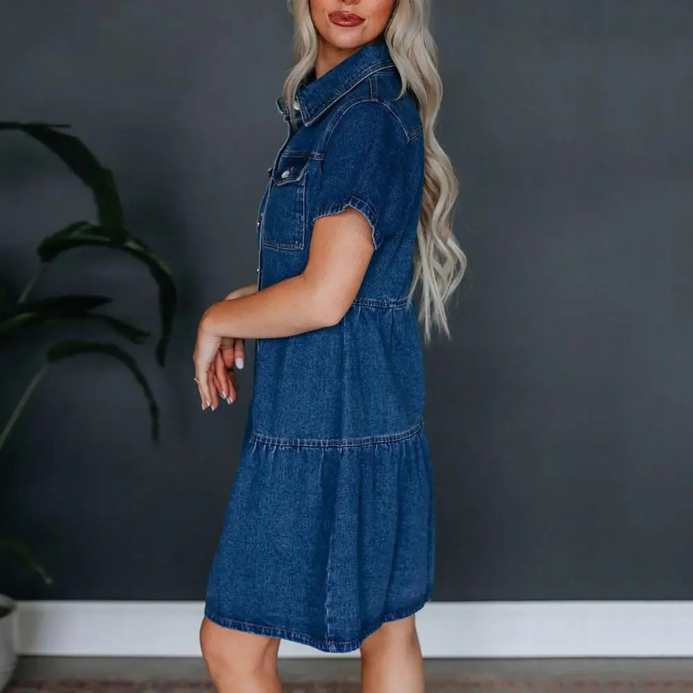 Lou | Denim Dress with Pockets