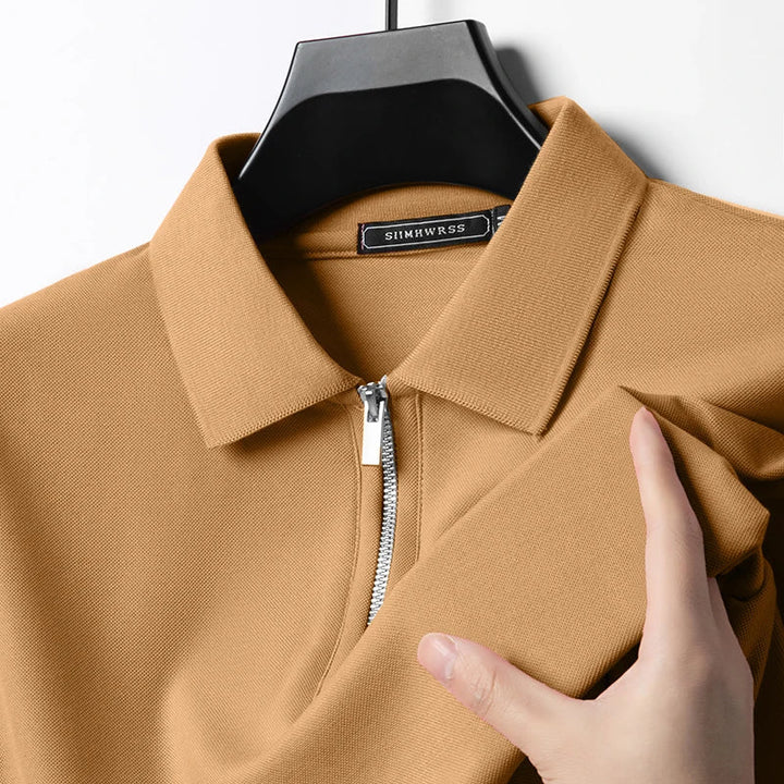 Roland | Breathable Polo with Zipper