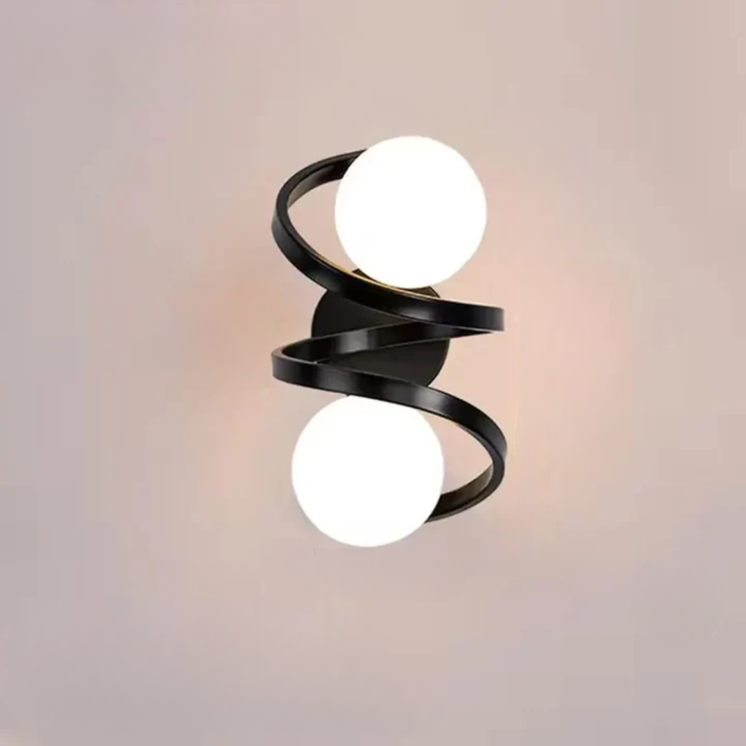 Spiral Globe LED Wall Lamp