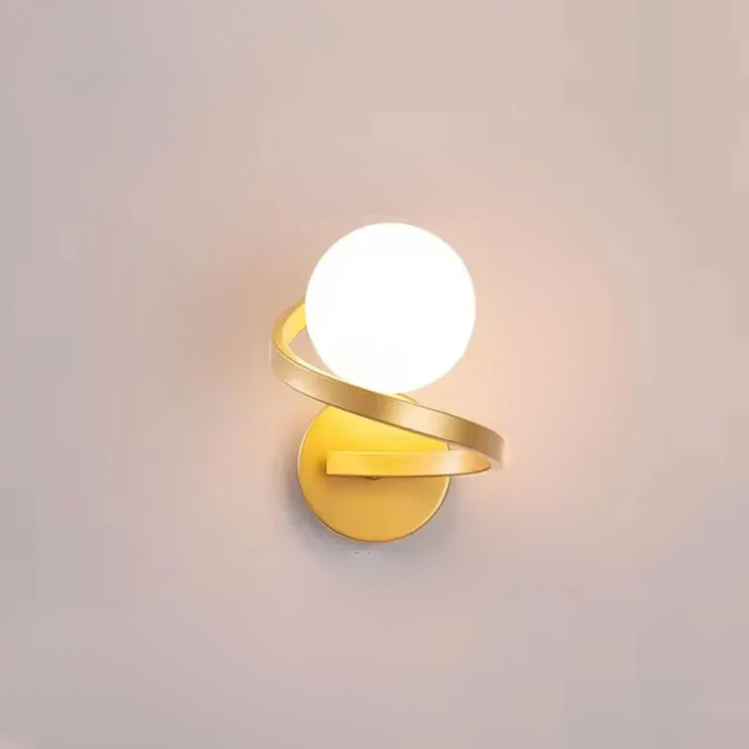 Spiral Globe LED Wall Lamp