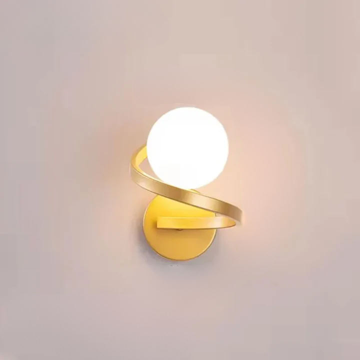 Spiral Globe LED Wall Lamp