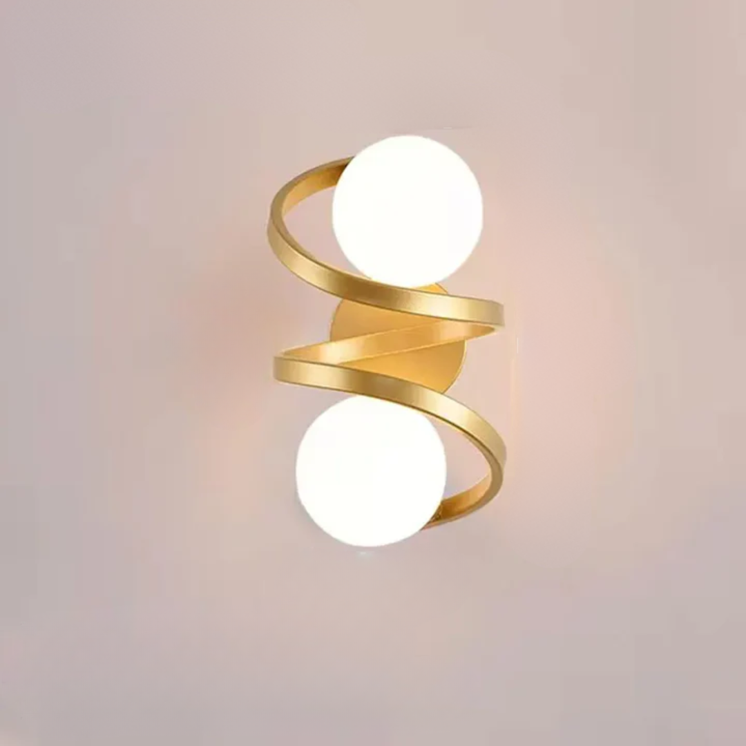 Spiral Globe LED Wall Lamp