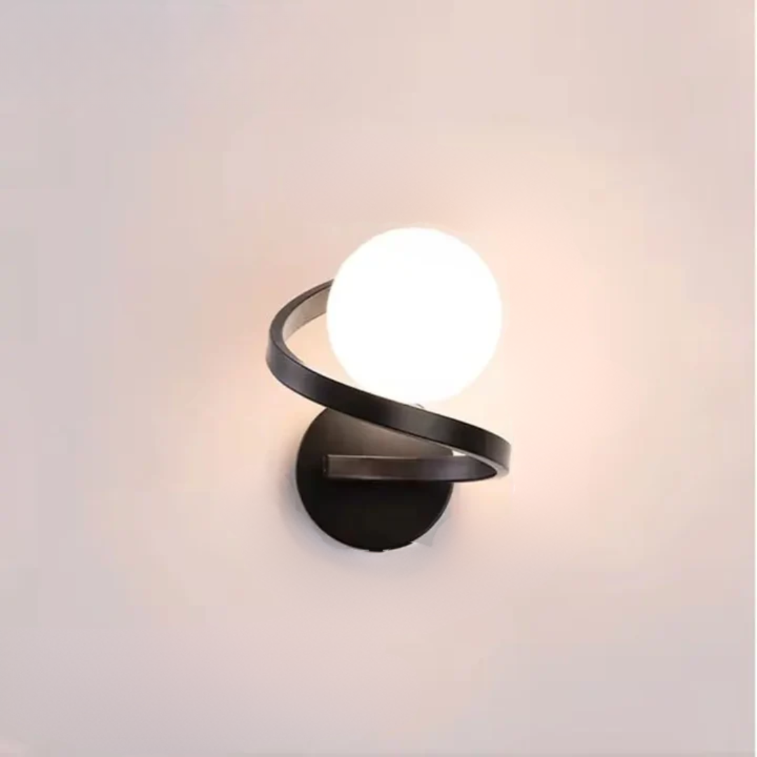 Spiral Globe LED Wall Lamp