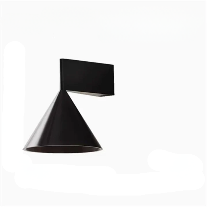 Modern Brushed Aluminum Cone Wall Lamp