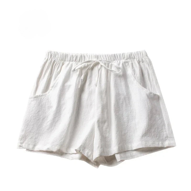 Eugenia | Solid Colour Elastic Waist Shorts