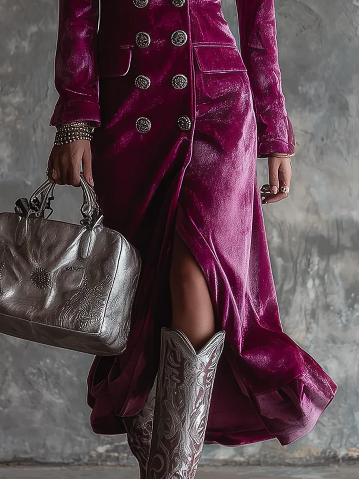 Zandra | Velvet Maxi Dress