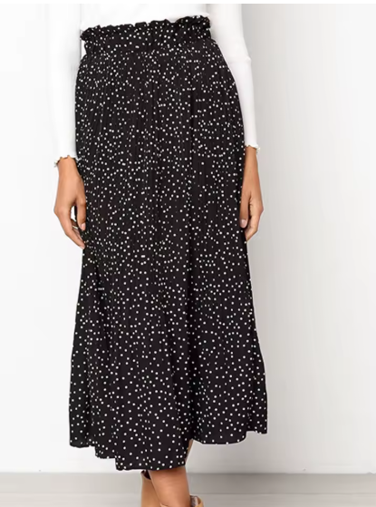 Nara | Polkadot Midi Skirt