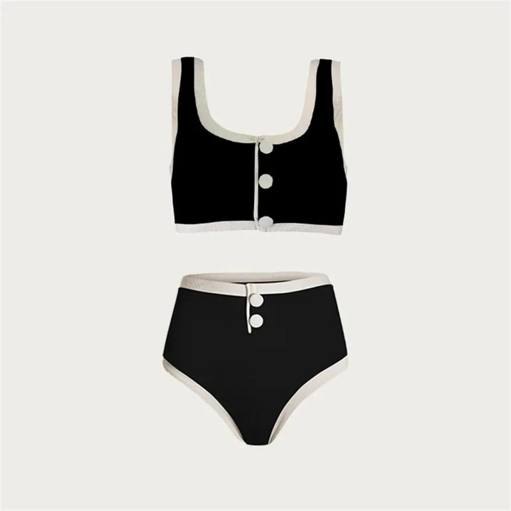 Amelinda  | Colourblock Two-Piece Swimsuit