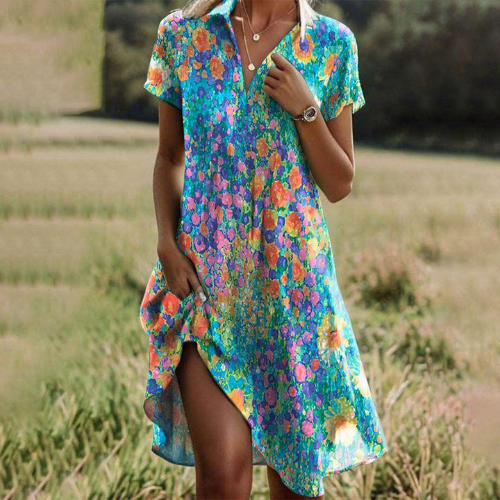 Sharon | Vibrant and Comfortable Summer Dress